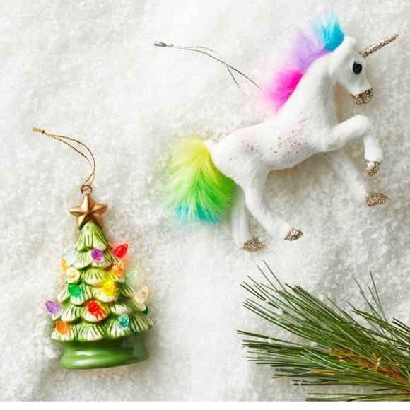 Light up Ceramic Retro Christmas Tree Ornament nwt - Picture 4 of 12